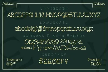 Agfiustor Free font