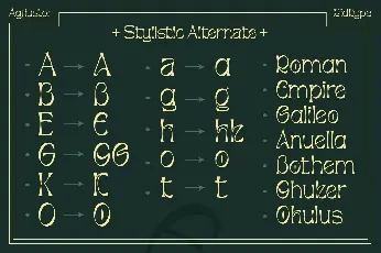 Agfiustor Free font