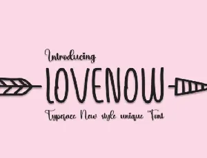 Lovenow Handwritten font