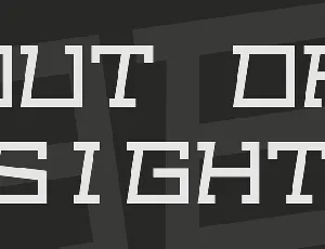 Out of sight font