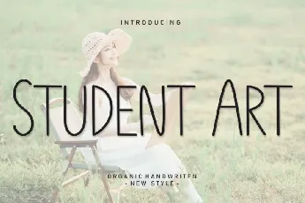 Student Art Display font