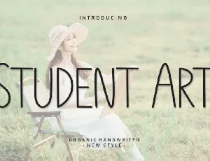 Student Art Display font