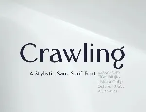 Crawling font