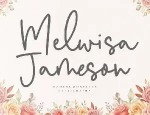 Melwisa Jameson Monoline Calligraphy font