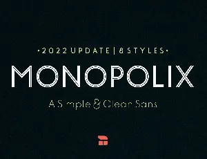 Monopolix Family font