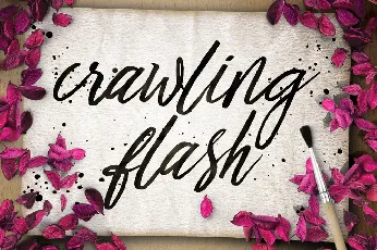 Crawling Flash Script Free font