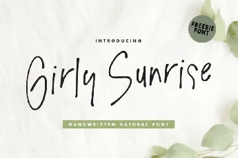 Girly Sunrise font