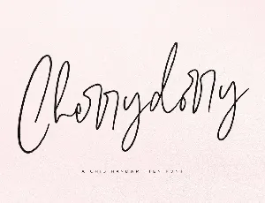 Cherrydorry font