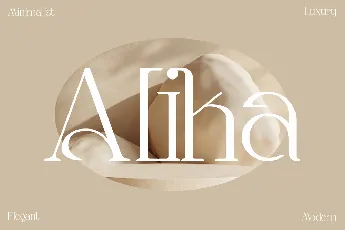 Alika Minimalist Serif font