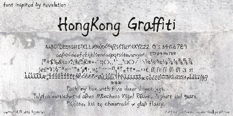 Hong Kong Graffiti font