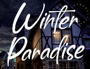 Winter Paradise Script font