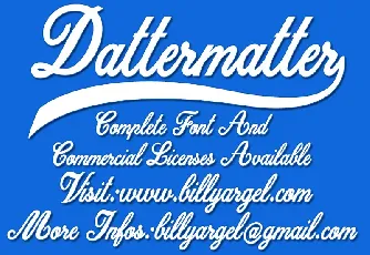 Dattermatter font