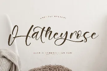 Hatheyrose DEMO VERSION font