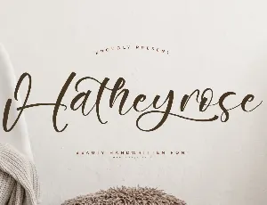 Hatheyrose DEMO VERSION font