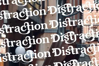 Distraction font