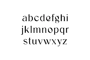 Engraved font