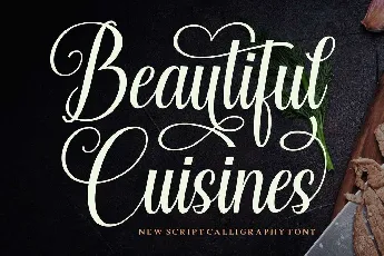 Beautiful Cuisines font