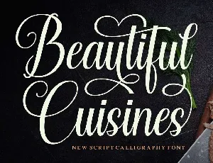 Beautiful Cuisines font