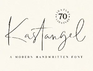 Kastangel Handwritten font