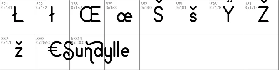 Sundylle font