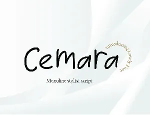 Cemara font