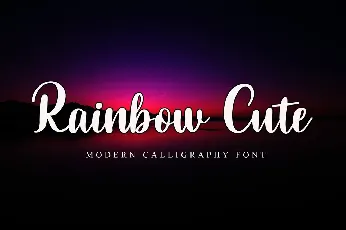 Rainbow Cute font