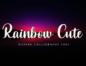 Rainbow Cute font