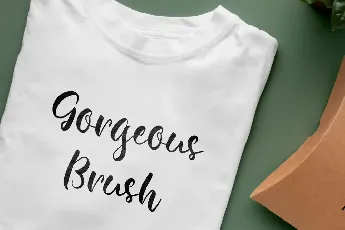 Gorgeous Brush Demo font