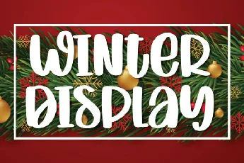 Winter Display font