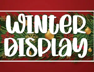 Winter Display font