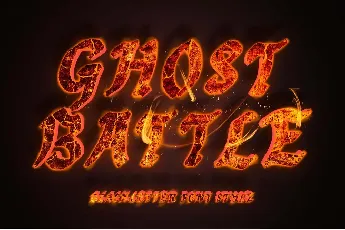 Ghost Battle Personal font