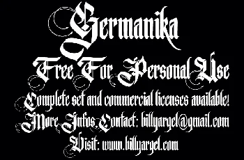 Germanika Personal Use font