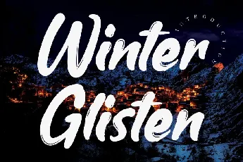 Winter Glisten Script font