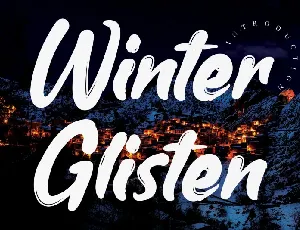 Winter Glisten Script font