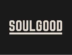 Soulgood font