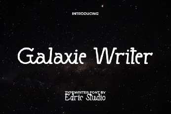 Galaxie Writer font