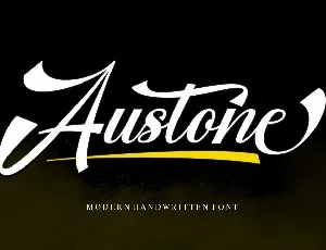 Austone - Personal Use font