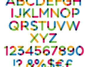 Multicolore Sans Serif font