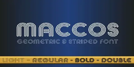 Maccos Family font