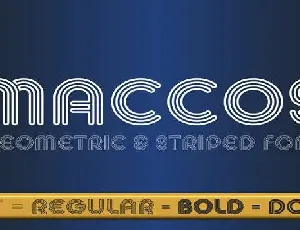 Maccos Family font