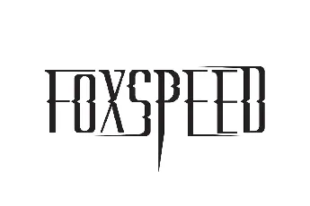 Foxspeed Demo font