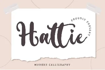 Hattie - Personal font