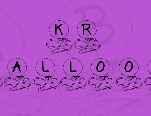 KR Balloon font