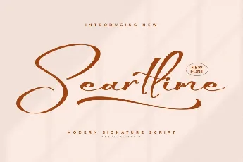 Seartlime Script font