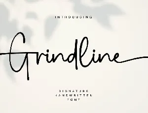 Grindline font