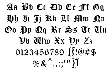 Cloister Black font