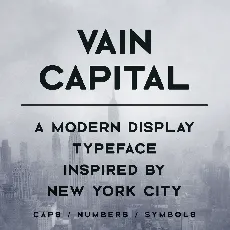 Vain Capital Typeface font