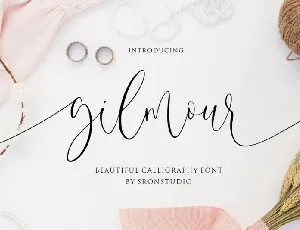 Gilmour Calligraphy font