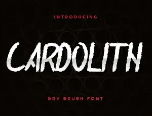 Cardolith Demo font