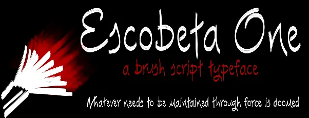 Escobeta One font